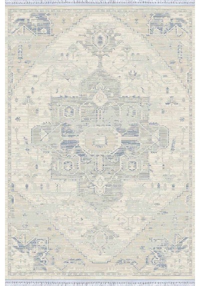 Eflatun Vintage Dokuma Pamuk Taban Kaymaz Kilim Klm368n11