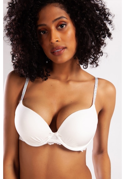 Lenaca Goldy Heavy Push Up Bra, Ekru Renk Konforlu Ve Şık Sütyen Çok Renkli