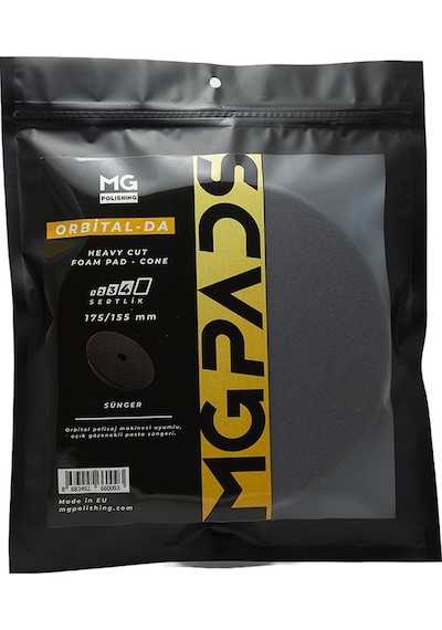 Mg Pads Orbital Ağır Kesim Pasta Süngeri Gri - 175/155 Mm