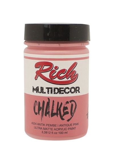 Rich Multidecor Chalked Akrilik Boya - 100Cc - Antik Pembe - N:45