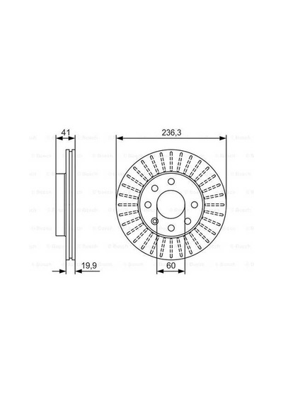 Chevrolet Aveo 1.4 2002-2011 Bosch Ön Disk 236mm 2 Adet
