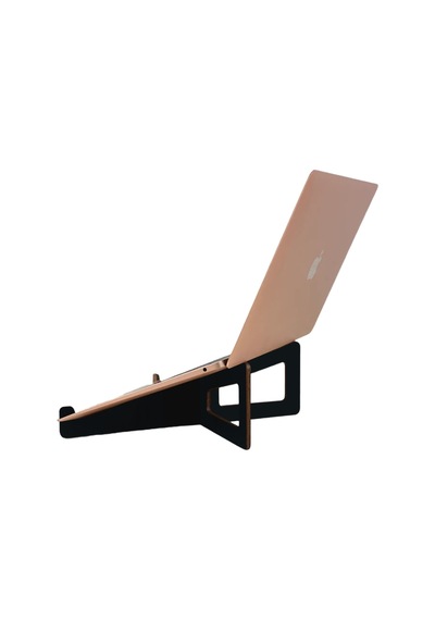Bk Gift Taşınabilir Ahşap Notebook Laptop Standı Siyah Bk Gift Taşınabilir Ahşap Notebook Laptop Standı Siyah