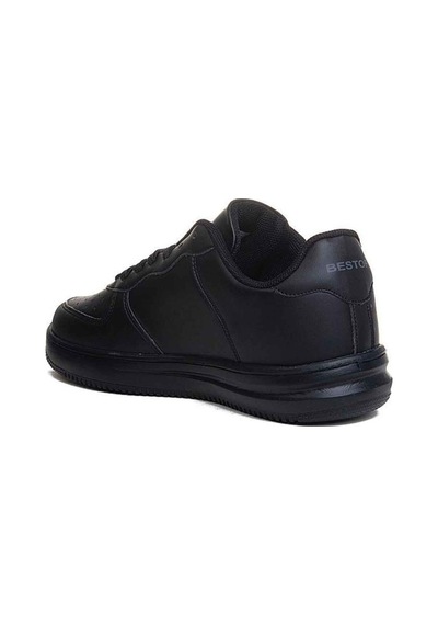 Best Of 042-26 Deri Anatomik Bağcıklı Sneaker 36-40 Siyah