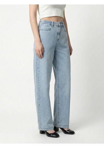 LOFT Wide Leg Regular Fit Kadın Pantolon Lf2040279 Q1.v1 Denim