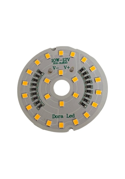 12Volt 10Watt Smd 2835 Ledli Led Modül Beyaz 10mm Delik Çaplı 12V 10W Avize Ledi 56mm(3 Adet)