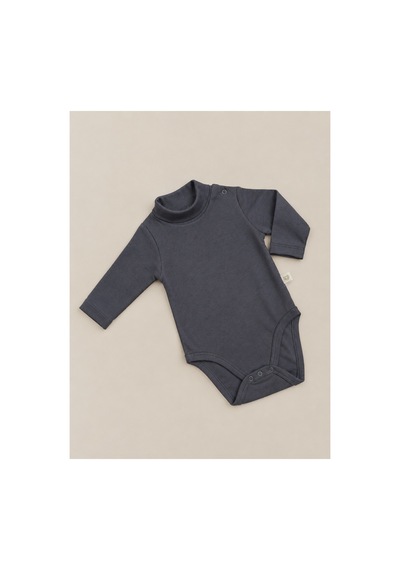 Oh La La Koala For Little Ones Boğazlı Yaka Uzun Kollu Bebek Body Füme