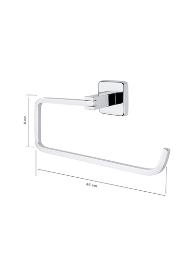 Tema Lüx Kare Plus Banyo Mutfak Kağıt Havluluk Krom