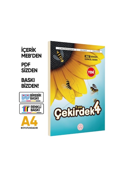 2027 5 Yaş Okul Öncesi MEB Etkinlik Kitabı Çekirdek 4 Eğlenceli ve Öğretici Aktiviteler BASKI ÜCRETİ