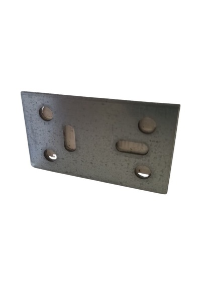Cateksss Mobilya Dolap Bağlantı Sabitleme Düz Demir Gönye No:20 30x2x50 Mm - 18 Li Paket Gri