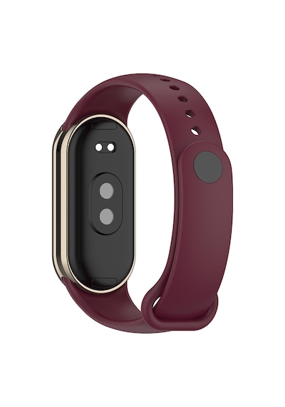 Xiaomi Mi Band 8 Serisi Klasik Kordon Silikon Strap Kayış-lila