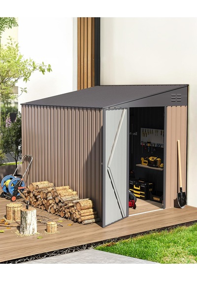 Titan Box Metal Bahçe Kulübesi Kahverengi/siyah Siyah Titan Box Metal Bahçe Kulübesi Kahverengi/siyah Siyah