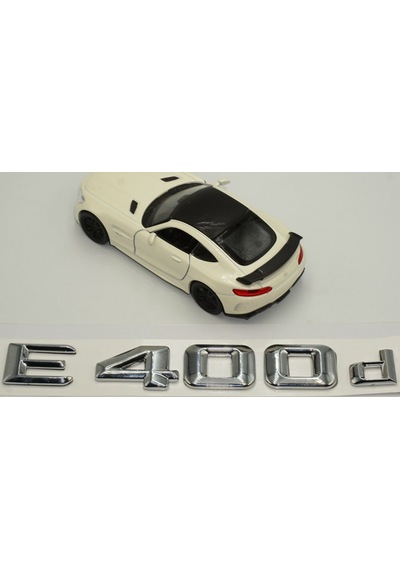 E400d Bagaj Krom Metal 3M 3D Yazı Logo
