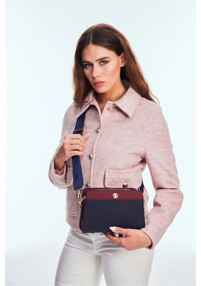 Çapraz Çanta Kadın Us Polo Us24713 U.s. Polo Assn. Uspa Ladıes Bag Navy-burgundy Navy-burgundy