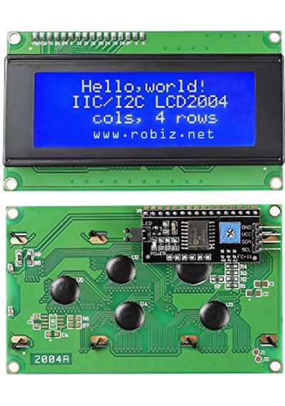 Iıc I2c Seri 2004a 4x20 Mavi Karakter Lcd Modül Display Ekran 5v Beyaz Arka Işık 20x4 20 X 4