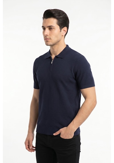 Baglan Erkek Spor Polo Yaka Triko Tişört Bgl-st05371 Lacivert