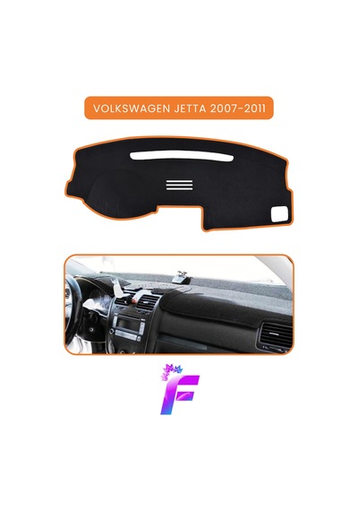 Volkswagen Jetta 2007-2011 Torpido Örtüsü Güneşten, Isıdan, Çatlamadan Korur Tam Uyum C16