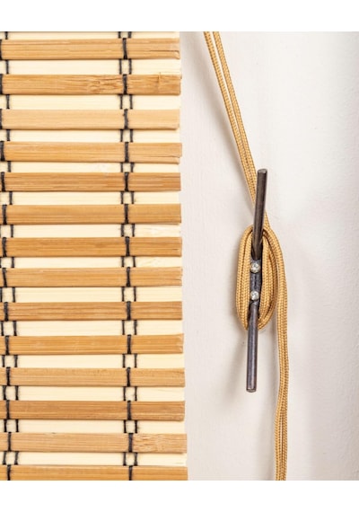 Rodos Ahşap Bambu Stor Perde 150 X 180 Çok Renkli