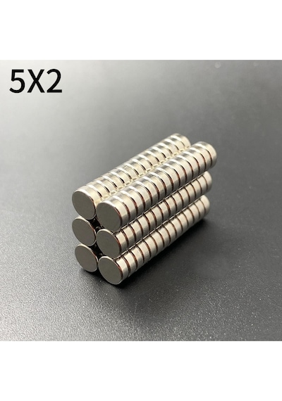 20 Adet 5x2 Mm Yuvarlak Neodyum Mıknatıs , N35 Kalite Güçlü Magnet