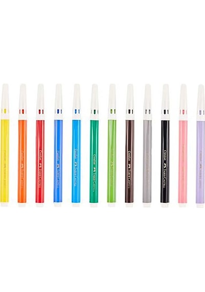 Faber Comfort Keçeli Kalem 10 + 2 Pastel Renk