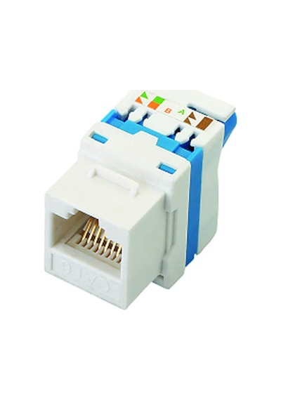 Cat6 Utp Keystone Jack 180 Derece Çevirmeli Tip - 1 Adet
