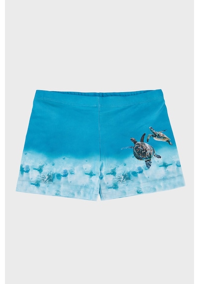 Slipstop Caretta Desenli Beli Lastikli Boxer Mayo Short Erkek Çocuk Mayo Short Sr2632000005 Turkuaz