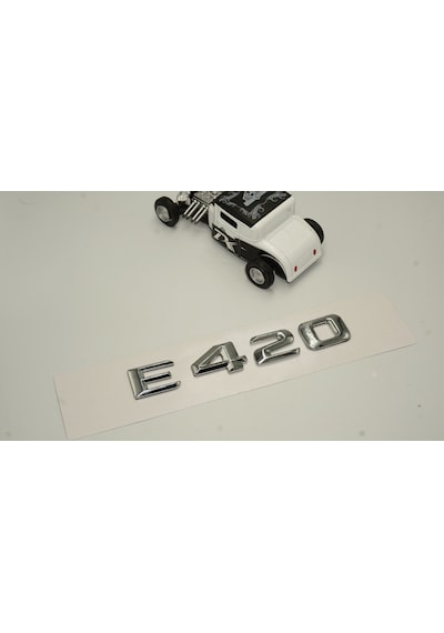 Benz E420 Bagaj Krom Metal 3M 3D Yazı Logo