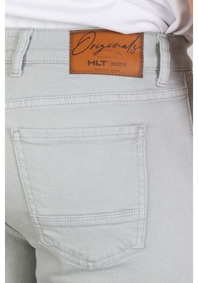 HLT Jeans Erkek Baby Blue Slim Kesim Comfort Likralı Esnek Jeans Şort Thomas-Baby Blue 001