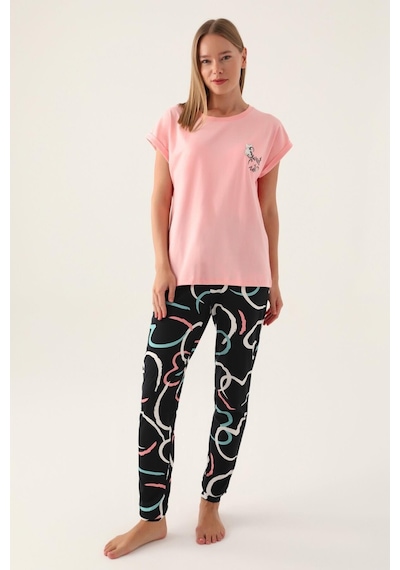 Rolypoly Roly Poly 3399 Cute Kadın Kısa Kol Pijama Takımı 001 Rolypoly Roly Poly 3399 Cute Kadın Kısa Kol Pijama Takımı 001