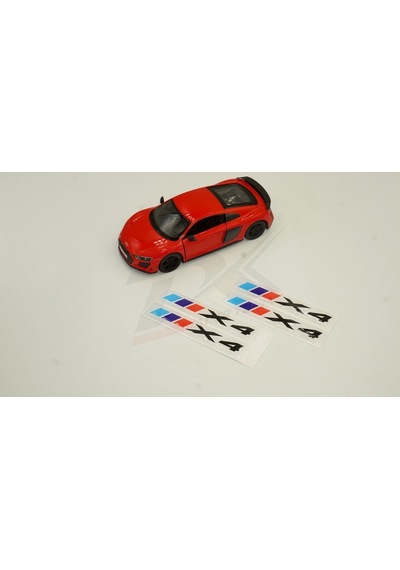 Bmw X4 Logo 3M 3D Damla Silikon Torpido Bagaj Çamurluk Logo Amble
