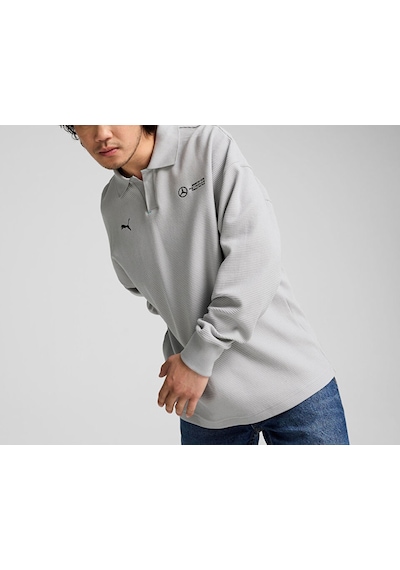 Puma Mapf1 Longsleeve Polo Erkek Günlük Uzun Kollu Polo Tişört 62733902 Gri 62733902 Gri