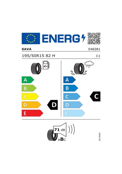 Sava 195/50R15 82H Intensa Hp Yaz Lastiği 2025
