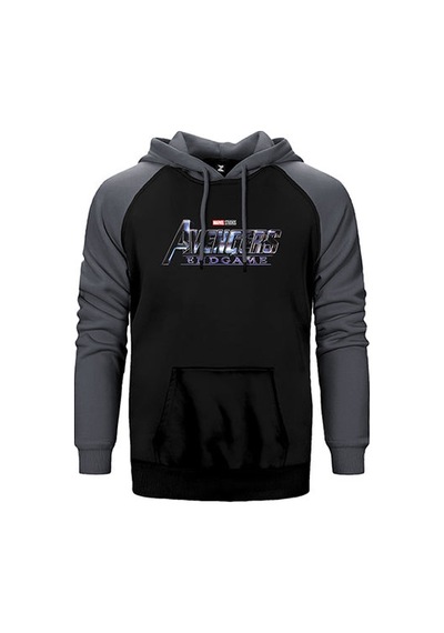 Avengers End Game Logo 2 Sarı Renk Reglan Kol Sweatshirt / Hoodie
