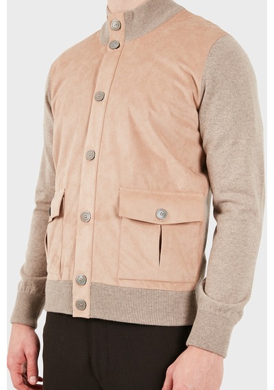 Gran Sasso Regular Fit Dik Yaka Ceket Erkek Ceket 57149 19649 030 Vizon