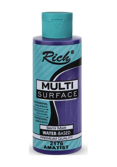 Rich Akrilik Boya Multi Surface 120 Cc Amatist 2176 Çok Renkli
