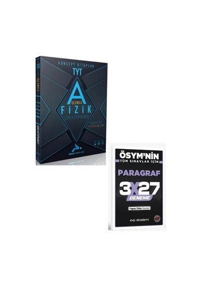 2027 Paraf 2027 Tyt Fizik İşlemsiz Soru Kütüphanesi+ Evp Akademi Paragraf