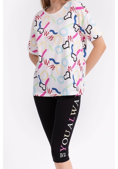 Rolypoly Be You Always Krem Kadın Kapri Tayt Takım 5274-29284 Krem