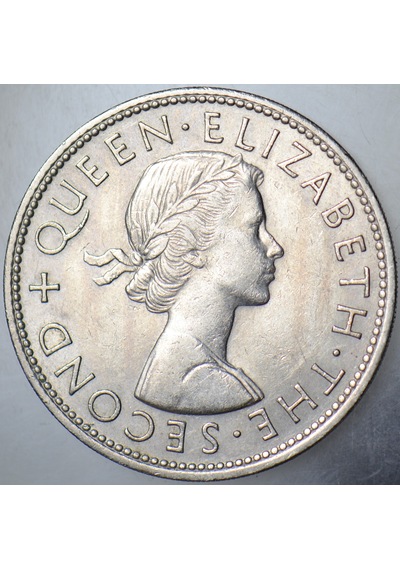 Yeni Zelanda Yarım Crown 1963 Kraliçe Iı. Elizabeth. 32 Mm. 25695426