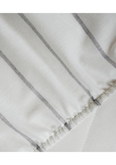Cotton Collection Tek Kişilik Çizgili Çarşaf Seti Rayuna Renkli