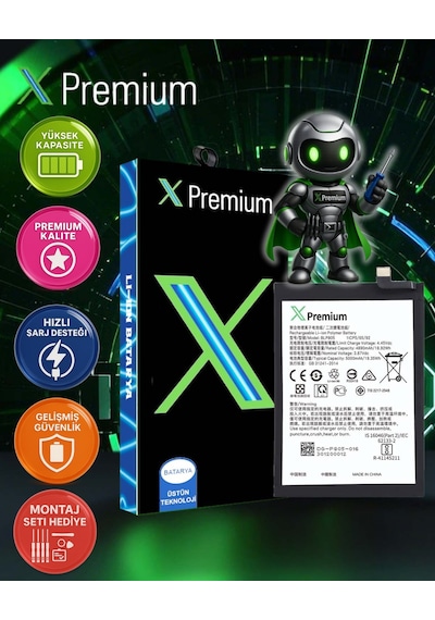 Xpremium Oppo A93s 5g Uyumlu Batarya Pil Süper Yüksek Kalite 5000 Mah Blp805