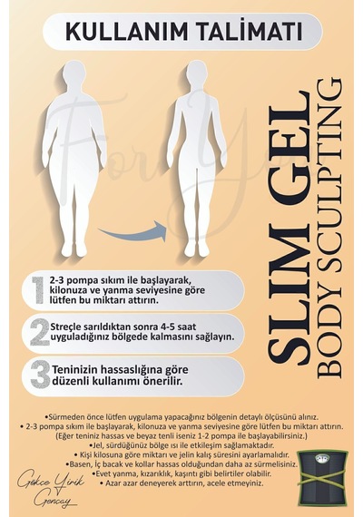 Sıkılaştırıcı - Incelme - Toparlayıcı - Selülit & Çatlak Gidermeye Yardımcı Vücut Slim Jel