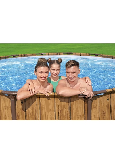 Bestway 56725 Power Steel Vista Serisi 2- Prefabrik Yer Üstü Havuz Seti 4,88 M X 1,22 M