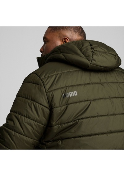 Puma Essential Padded Erkek Haki Kapüşonlu Mont Haki