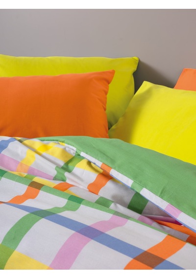 Cozy Home Popping Colors Çift Kişilik Lastikli Çarşaflı Nevresim Takımı Hype Yeşil