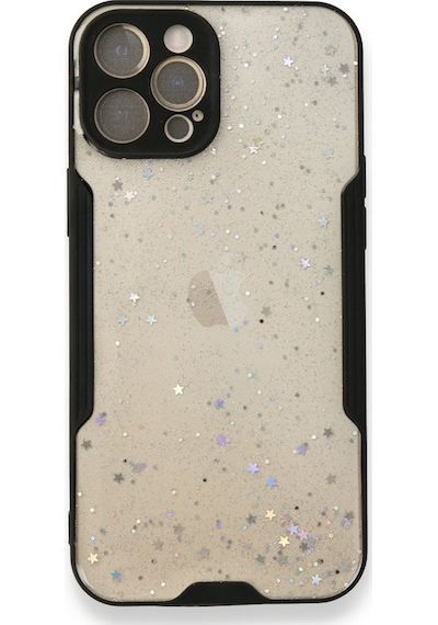 Nettech Apple Uyumlu  iPhone 12 Pro Max Platin Simli Arka Koruma