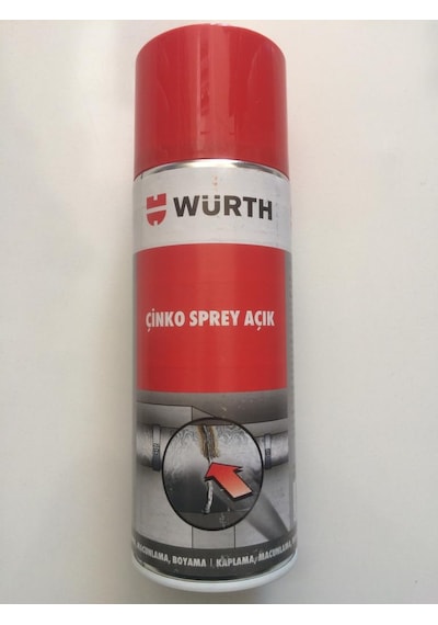 Würt Çinko Renk Sprey Boya Çinko Açık Renkli 400 ML Germany