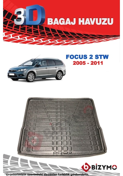 Ford Focus 2 Stw 2005-2011 3D Bagaj Havuzu Bizymo Ford Focus 2 Stw 2005-2011 3D Bagaj Havuzu Bizymo