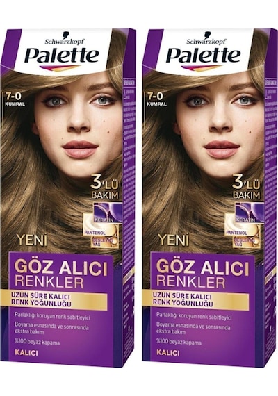 Palette Göz Alıcı Renkler 7 - 0 Kumral X 2 Adet