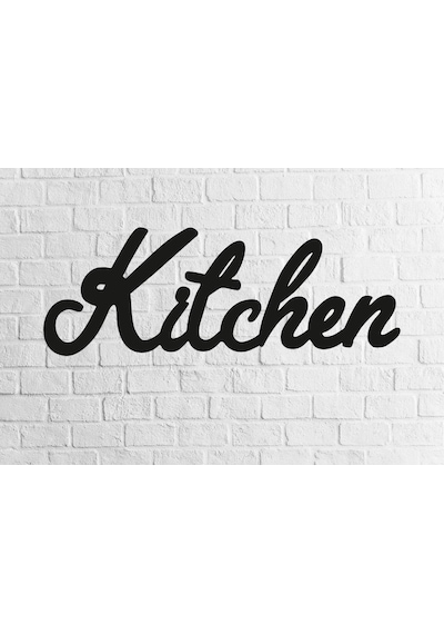 Cajuart Dekoratif Kitchen Mutfak Yazılı Ahşap Duvar Tablo Dekor