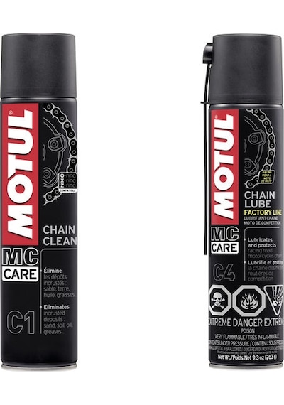 Motul C1 Zincir Temizleme + C4 Zincir Yağlama Seti