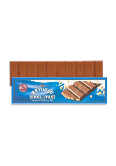 Tr Meşhur Beyoğlu Çikolatası Fındıklı Sütlü Tablet Çikolata 300g 2'li Set 2x300g Glutensiz